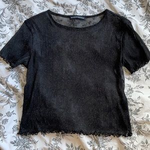 Brandy Melville Sheer Sparkle Top